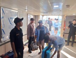 Ribuan Penumpang KM Tilongkabila Terlayani, Polsek Kawasan Pastikan Keamanan Pelabuhan Bima