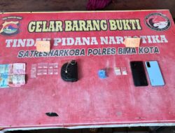 Opsnal Satresnarkoba Polres Bima Kota Ungkap Kasus Sabu, IRT Diamankan