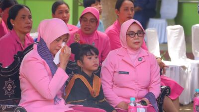Tangis Empati Ketua Bhayangkari NTB di SLBN 1 Lombok Utara, Suara Anak Berkebutuhan Khusus Menggugah Nurani