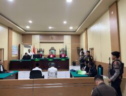 Pengamanan Sidang Perkara Pembunuhan Agenda Pledoi di Pengadilan Negeri Dompu Berjalan Aman dan Kondusif