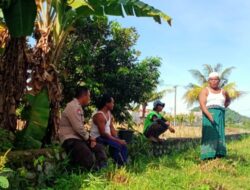 Bhabinkamtibmas Karang Bongkot Kawal Ketahanan Pangan Desa