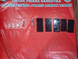 Polres Loteng Ringkus Lima Terduga Pengedar Sabu di Praya Timur dan Jonggat