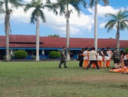 Koramil 1606-05 Latih Disiplin dan Jiwa Patriotisme Siswa