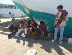 Patroli Rutin Polsek Kawasan Pelabuhan Laut Bima Jaga Kondusifitas Wilayah