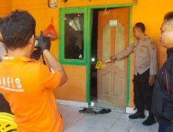 Personel Gabungan Polres Bima Kota Lakukan Olah TKP Penemuan Mayat di Kos-Kosan Sadia