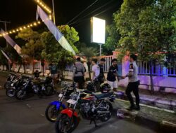 Sat Samapta Polres Bima Kota Bubarkan Balap Liar dan Gelar Patroli Dialogis dengan Club Motor