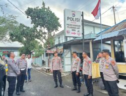 Kapolres Bima Kota Laksanakan Kunjungan dan Pemeriksaan di Polsek Kawasan Pelabuhan Laut Bima serta Mako Sat Polairud