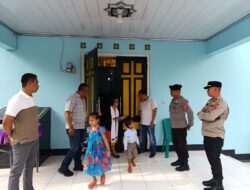 POLRES DOMPU LAKSANAKAN PENGAMANAN IBADAH KENAIKAN ISA AL-MASIH DI GEREJA GMIT SYALOM
