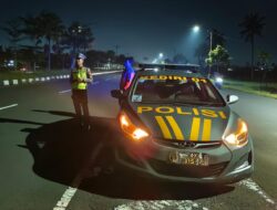 Antisipasi Balap Liar, Polsek Kediri Gelar Patroli Blue Light