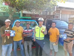 Cegah Over Load, Unit Kamsel Satlantas Bima Kota Himbau Sopir Pick Up Tertib Berlalu Lintas