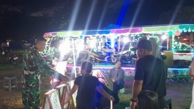 Komsos Humanis Babinsa Ciptakan Pasar Malam Kondusif dan Nyaman