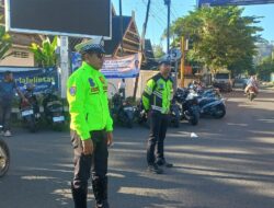 Pengamanan CFD Dompu Berjalan Lancar, Satlantas Hadir Berikan Pelayanan