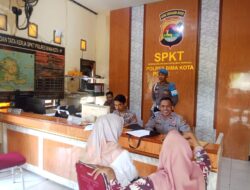 Si Propam Polres Bima Kota Laksanakan Pengamanan dan Pengawasan Pelayanan Satfung