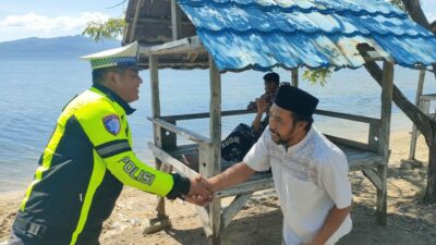 Antisipasi Lonjakan Pengunjung Wisata di Pantai Kalaki Saat Libur Idhul Adha, Satlantas Polres Bima Disiagakan di Kawasan Wisata