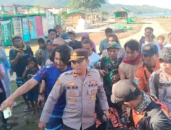 KORBAN TERSERET ARUS DI PANTAI LAKEY DITEMUKAN MENINGGAL DUNIA, TIM GABUNGAN LAKUKAN EVAKUASI