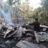 Kebakaran Dua Rumah di Sukadana, Polsek Bayan Lakukan Olah TKP