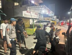 PAMAPTA I POLRES DOMPU INTENSIFKAN PATROLI MALAM DAN HIMBAUAN KAMTIBMAS DI WILAYAH KOTA