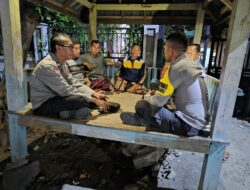 Sat Binmas Polres Bima Kota Sambangi dan Monitoring Pos Kamling di Kelurahan Jatibaru