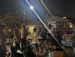 PAMAPTA I POLRES DOMPU GELAR PATROLI MALAM GUNA CIPTAKAN SITUASI KAMTIBMAS YANG KONDUSIF