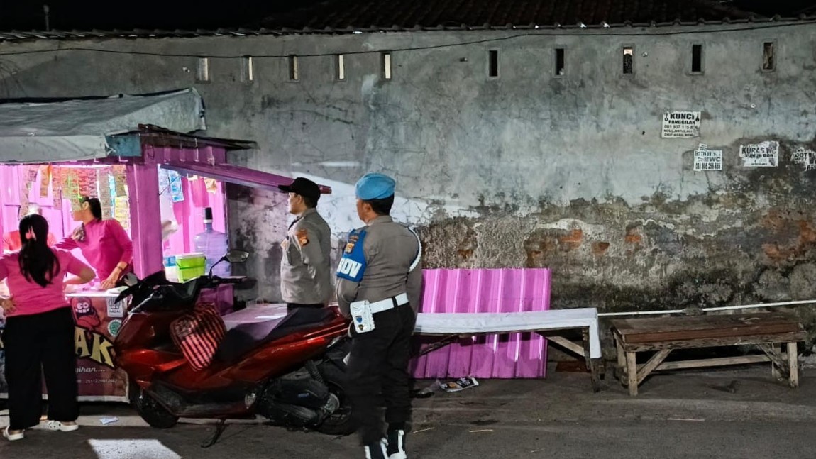 Tekan Kriminalitas, Polsek Labuapi Sisir Kawasan Rawan Malam Hari