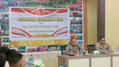 Puslitbang Polri Laksanakan Penelitian Terkait Penanganan Unjuk Rasa di Polres Lombok Utara