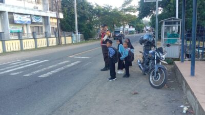 Wujudkan Keamanan dan Keselamatan Pelajar, Jajaran Polres Sumbawa Barat Intensifkan Kegiatan Rawan Pagi