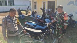 Knalpot Brong Meresahkan Masyarakat, Bhabinkamtibmas Polsek Soromandi Laksanakan Penertiban 1Unit SPM Terjaring