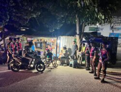 Patroli Malam Sat Samapta Polres Bima Kota, Antisipasi 3C dan Gangguan Kamtibmas