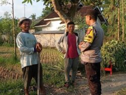 Bhabinkamtibmas Desa Nyerot Ajak Warga Manfaatkan Lahan Kosong untuk Ketahanan Pangan