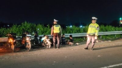 Satlantas Polres Lombok Barat Intensifkan Patroli Malam Jalur Bypass BIL 2