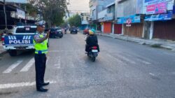 Personel Polres Bima Kota Laksanakan Gatur Pagi, Wujudkan Kamseltibcarlantas yang Aman dan Lancar