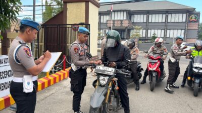 Tingkatkan Disiplin Anggota, Sipropam Polres Bima Kota Laksanakan Gaktibplin