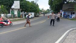 Polsek Gangga Jaga Rawan Pagi di Simpang 3 Puskesmas, Arus Gangga-Bayan Lancar
