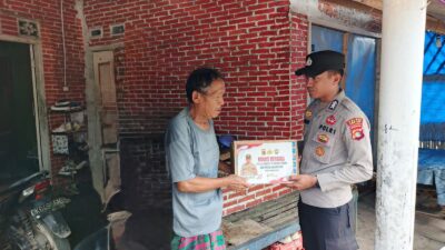 Polres Lombok Barat Salurkan Sembako Nutrisi Mantap di Lembar