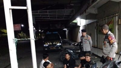 Polsek Praya Intensifkan Patroli Malam Hari di Kawasan Pertokoan untuk Antisipasi Gangguan Kamtibmas