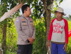 Polsek Labuapi Ajak Warga Telagawaru Manfaatkan Lahan Kosong