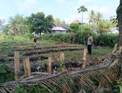 Personel Polsek Sakra Lakukan Silaturahmi dan Himbau Warga Dukung Program Ketahanan Pangan 