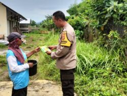 Polsek Labuapi Salurkan Bantuan Bibit Demi Perkuat Ketahanan Pangan Desa Labuapi