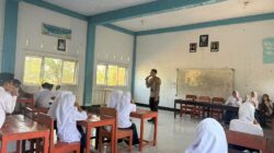 Bhabinkamtibmas Desa Pandan Indah Edukasi Bahaya Narkoba kepada Siswa Baru dalam Kegiatan MPLS