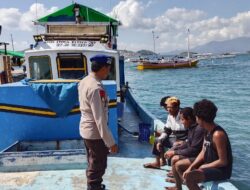 Sat Polairud Polres Bima Kota Gelar Patroli Dialogis, Ingatkan Nelayan Utamakan Keselamatan Berlayar