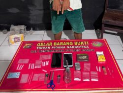 SATRESNARKOBA POLRES DOMPU UNGKAP DUGAAN PEREDARAN SABU, AMANKAN SEORANG PRIA BESERTA BARANG BUKTI 6,39 GRAM
