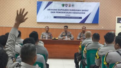 Sat Binmas Polres Sumbawa Barat Gelar Arahan dan Pemeriksaan Kesehatan Bhabinkamtibmas, Perkuat Pelayanan Prima kepada Masyarakat
