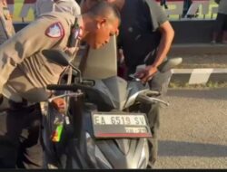 Gerak-Gerik Mencurigakan Saat Razia Kendaraan, Pemuda di Kota Bima Kedapatan Kantongi Diduga Shabu