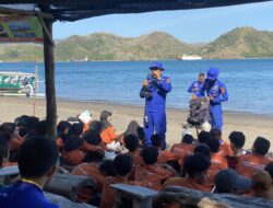 Ditpolairud Polda NTB Kenalkan Peralatan SAR Selam Polri kepada Siswa Sekolah Alam Sayang Ibu