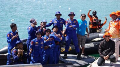Ditpolairud Polda NTB Maksimalkan Pengamanan Porprov NTB 2026 Cabang Olahraga Fin Swimming di Perairan Tawun