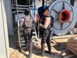 Unit Pamobvit Sat Samapta Polres Bima Kota Laksanakan Pengamanan Objek Vital Nasional di PLTU Bima