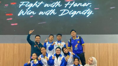 Aksi Gemilang Atlet Dojo SDKP Antar Lombok Barat Jadi Juara Umum II Karate Porprov NTB