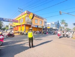  POLRES DOMPU GELAR PENGAMANAN CAR FREE DAY, SAT LANTAS PASTIKAN KEAMANAN DAN KELANCARAN ARUS LALU LINTAS
