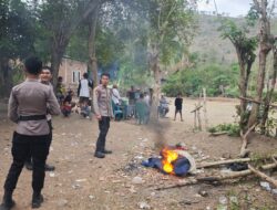 buatkan berita Tindak Lanjut Aduan Warga melalui Call Center 110, Polres Bima Kota Bubarkan Judi Sabung Ayam di Jatibaru Barat