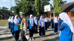 Satlantas Polres Lombok Barat Latih Pelajar SMPN 1 Labuapi Jadi Pelopor Keselamatan Lalu Lintas